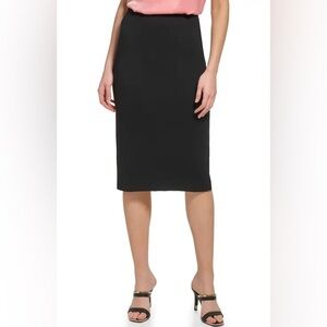 Halogen Classic Black Pencil Skirt